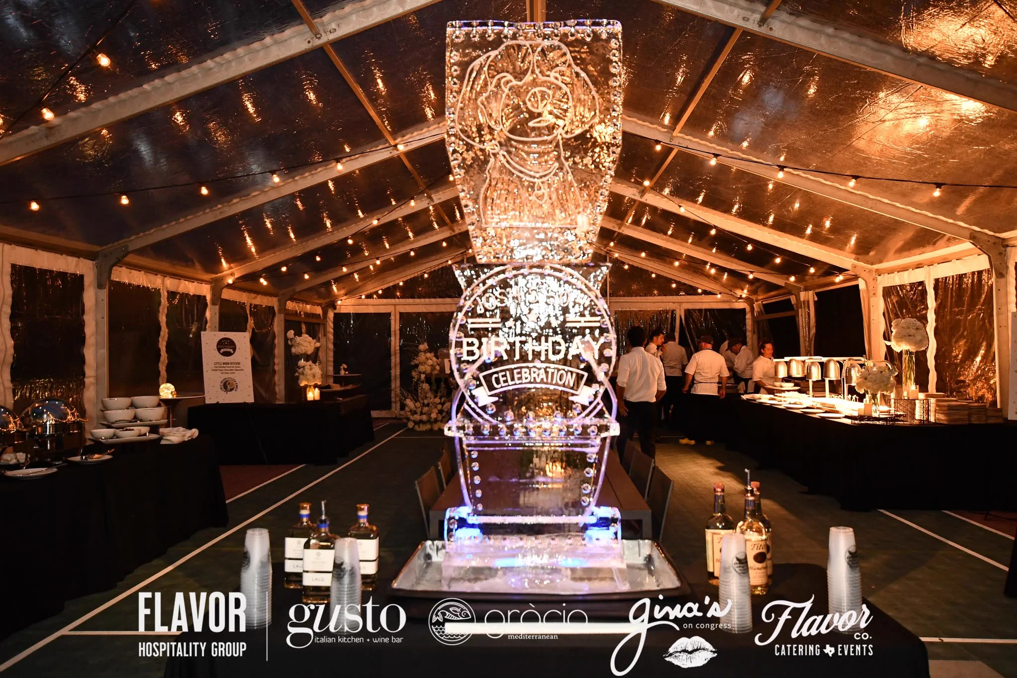 Flavor Hospitality ice sculpture