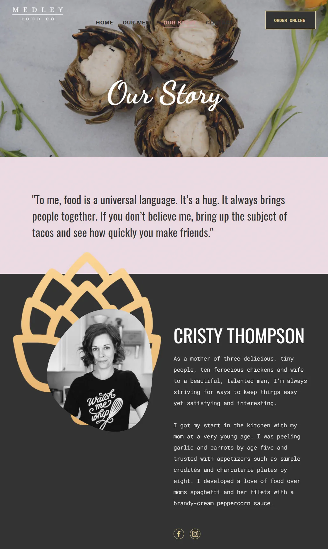 Medley Food Co. website
